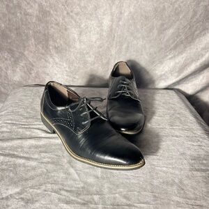 Classic Black Leather Men's Dress Shoes